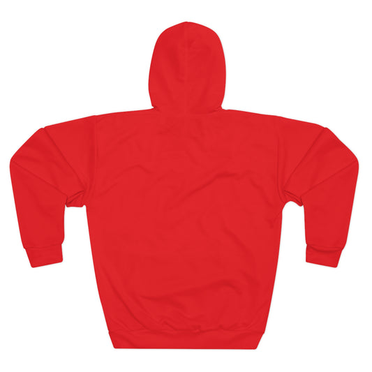 Bold Crown Unisex Pullover Hoodie, Stylish Streetwear, Gift for Him, Her, Cozy Layer, Statement Piece, Red Hoodie