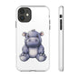 Cute Hippo Phone Case, Unique Tough Cases, Animal Lover Gift, Cute Animal Design, Baby Animal Phone Accessory