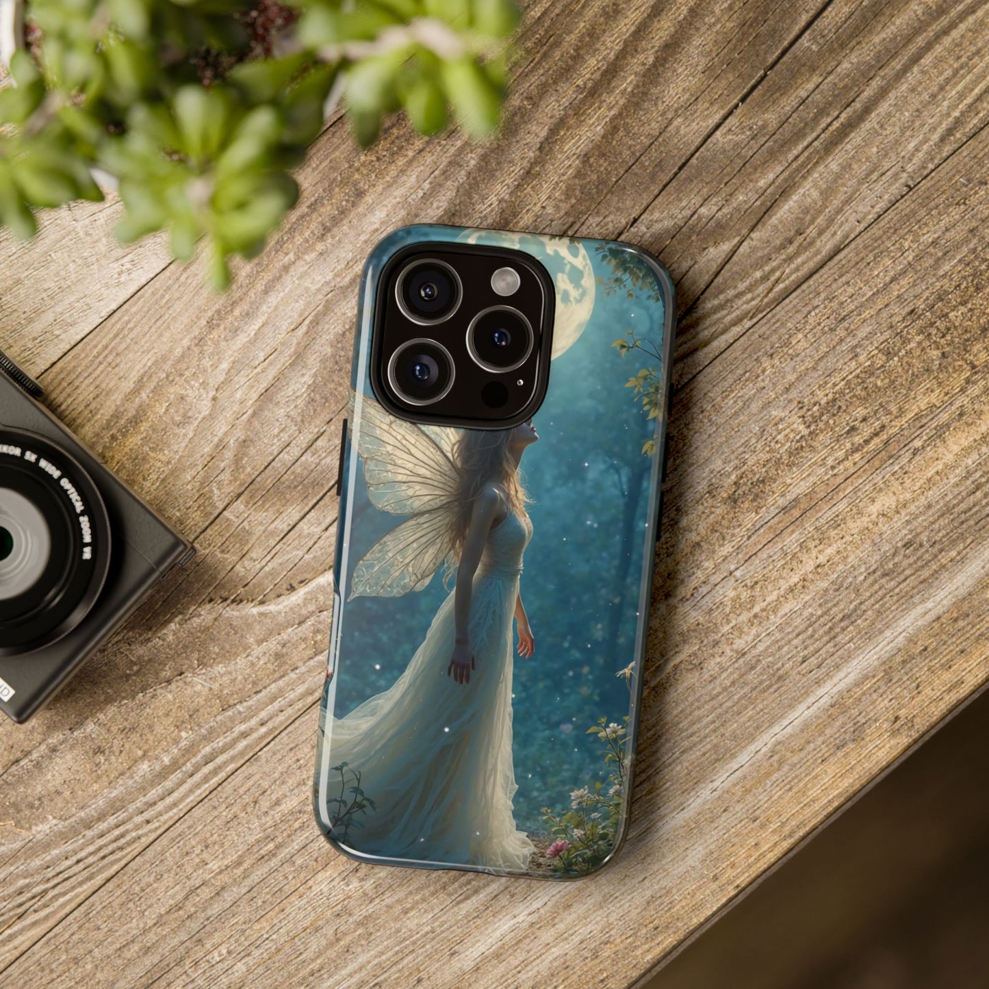 Fairy Moon Phone Case | Tough Cases for Nature Lovers, Fantasy Gift, Boho Phone Accessory, Ethereal Aesthetic, Magical Design