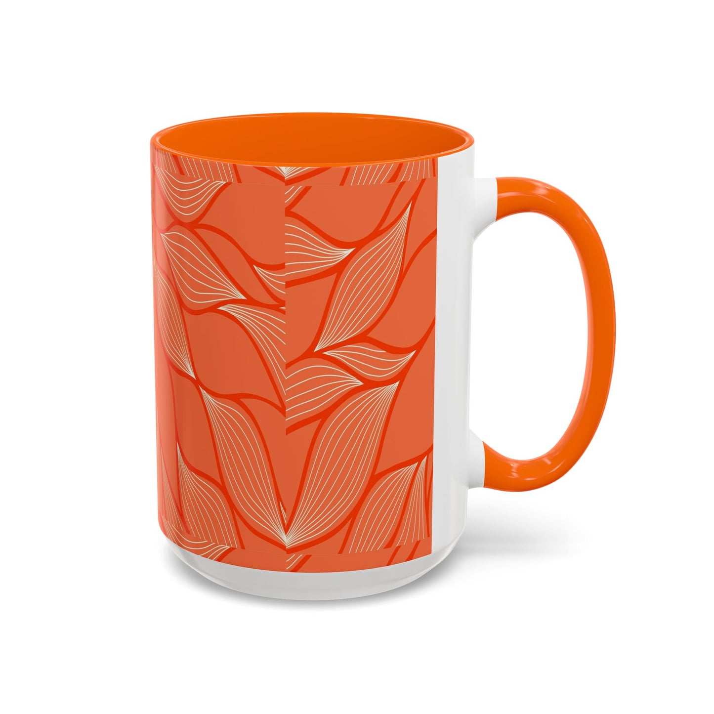 Stylish Accent Coffee Mug, Floral Pattern Drinkware, Unique Gift for Coffee Lovers, Home Decor, Kitchenware, Vibrant Design