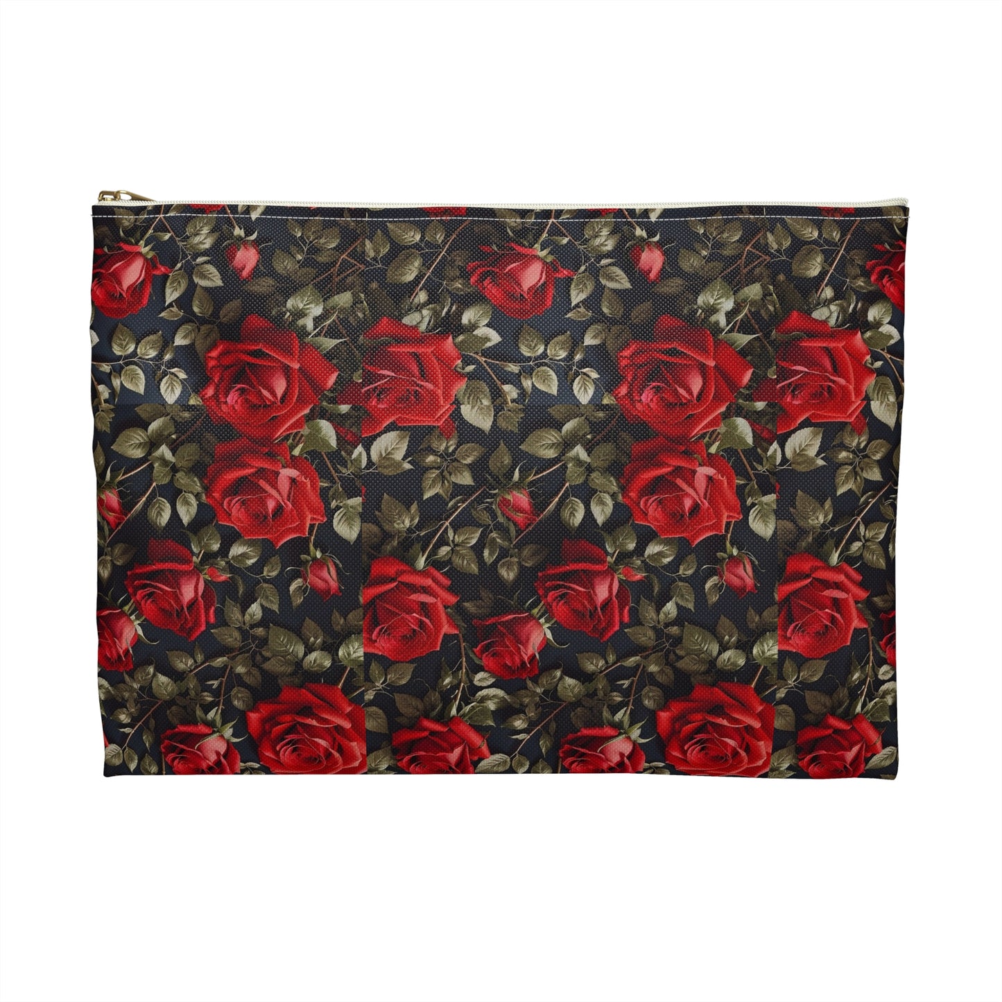 Elegant Floral Accessory Pouch | Perfect for Makeup, Travel, or Gifts | Rose Pattern Pouch for Women
