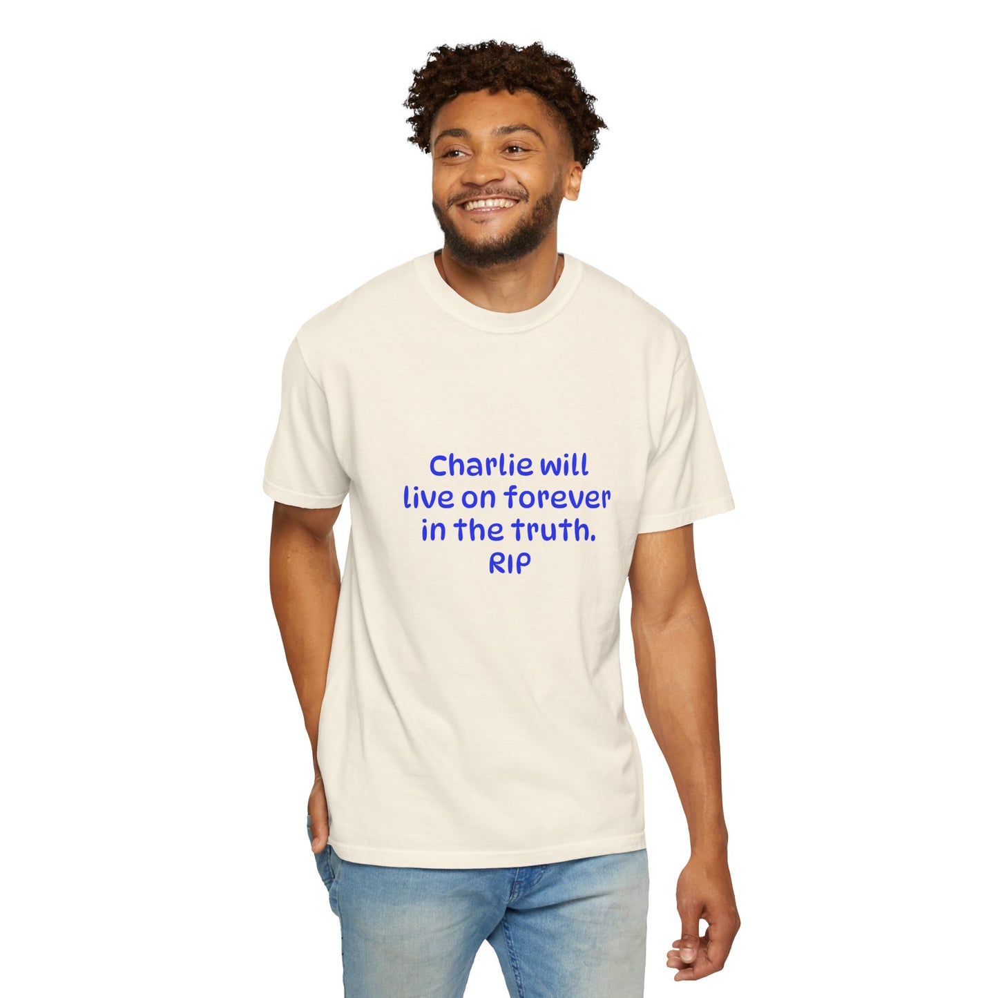 Inspirational Quote T-Shirt, Unisex Cotton Tee, Charlie Forever Shirt, Motivational Apparel, Gift for Friends, Casual Wear, Thoughtful [...]