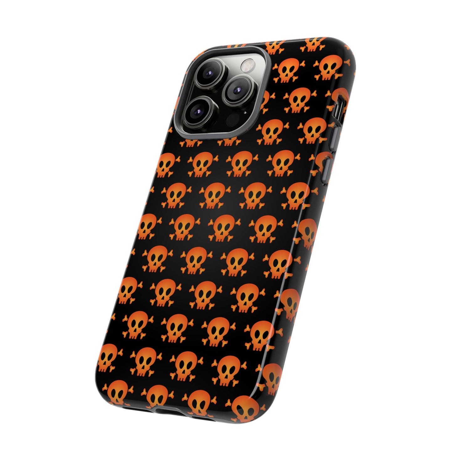 Halloween Skull Phone Case, Spooky Mobile Cover, Trick or Treat Accessory, Goth Gift, Skull Pattern Design
