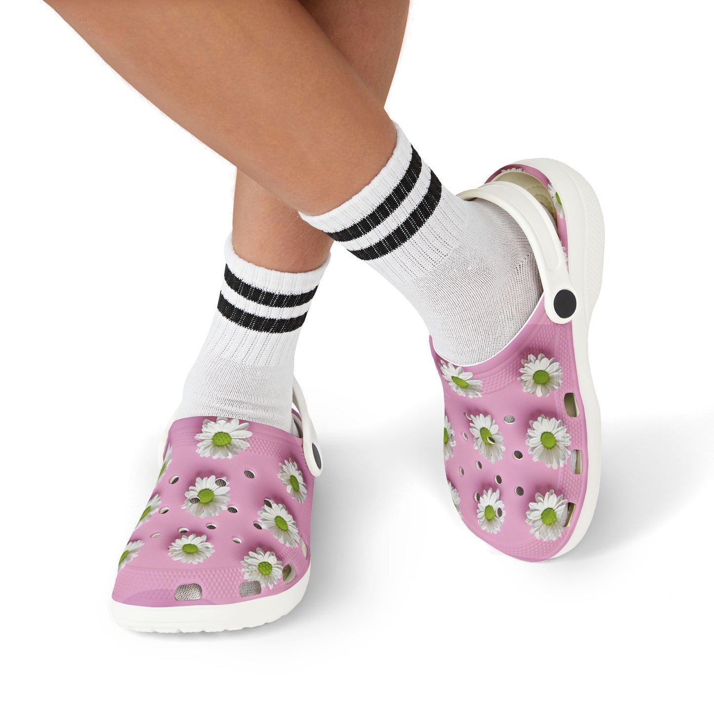 Kids' Floral Clogs, Fun Garden Style Footwear, Perfect for Summer Play, Birthday Gifts, Outdoor Adventures, Easy Slip-On Design