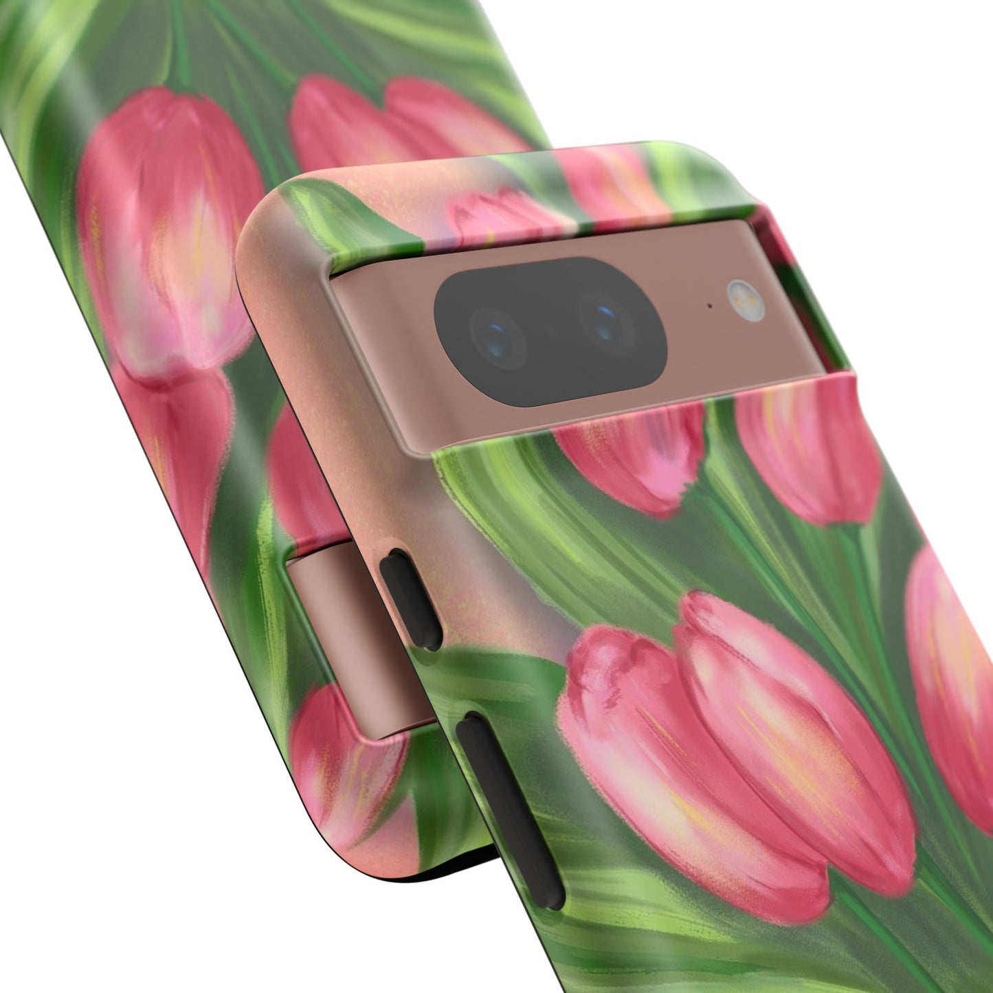 Floral Phone Case with Vibrant Tulips - Tough Cases for Garden Lovers, Spring Gifts, Nature Enthusiasts, Unique Gadget Accessories, [...]