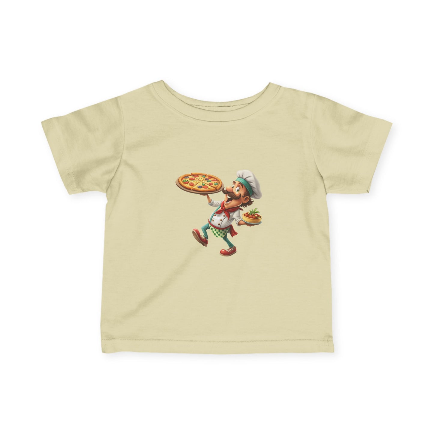 Pizza Chef Infant Tee, Cute Baby T-Shirt, Toddler Pizza Shirt, Gift for Little Chefs, Kids Cooking Outfit, Whimsical Baby Clothes
