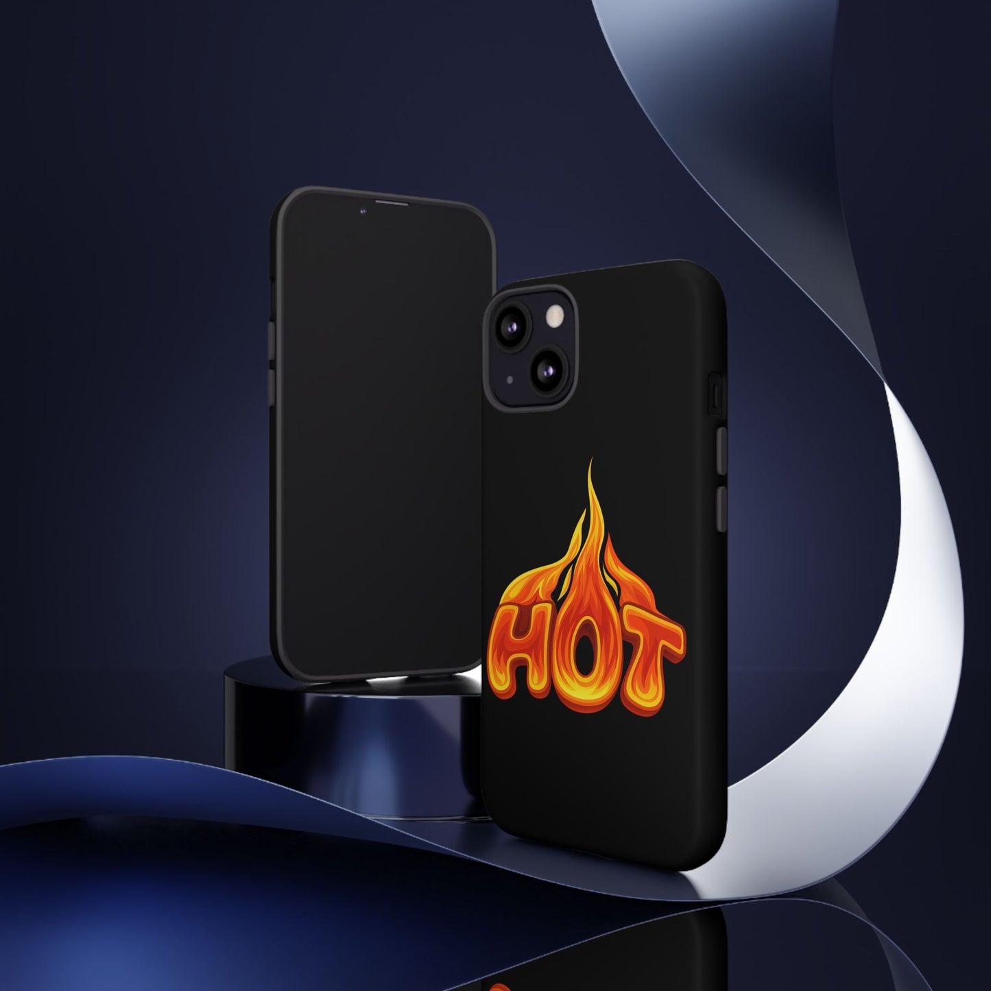 Stylish Phone Case, Hot Flames Design, Gift for Teens, Trendy Accessory, Protective Cover, Unique Phone Case