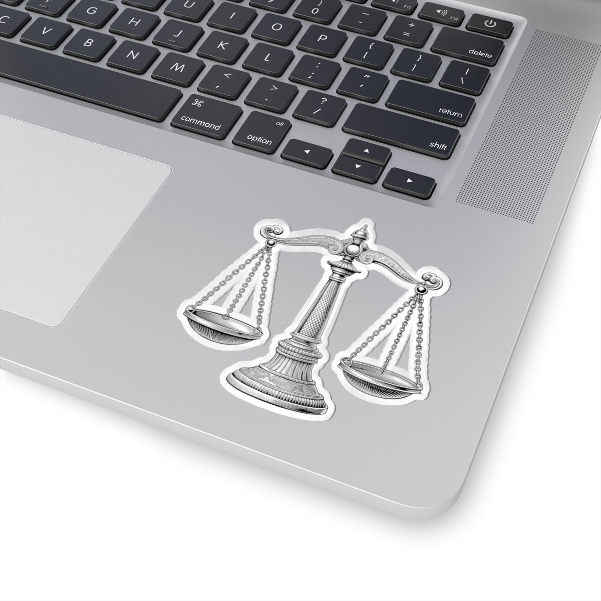Justice Scale Kiss-Cut Stickers - Law Decor for Legal Professionals