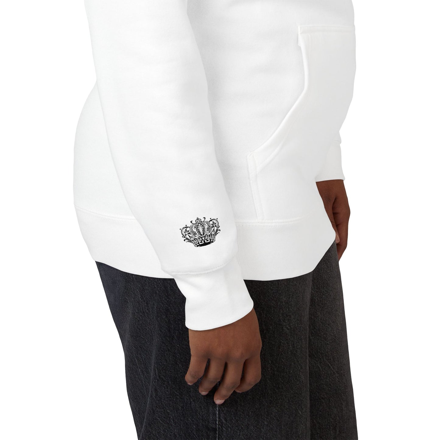 Crown Floral Unisex Fleece Hoodie | Cozy Streetwear, Perfect Gift for Him & Her, Autumn Fashion, Casual Wear, Trendy Outfit