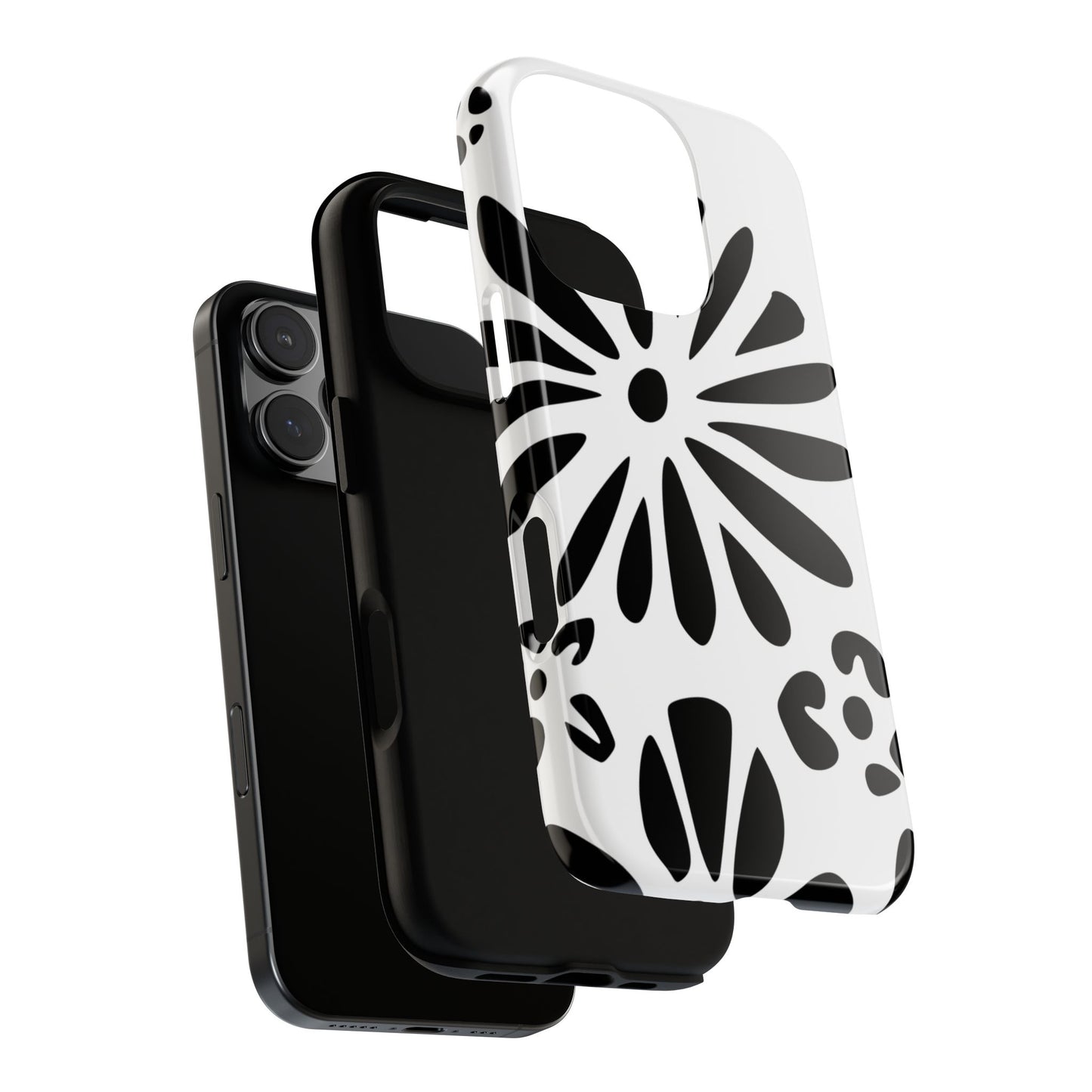 Stylish Phone Case with Floral Design, Tough Phone Cover for Her, Trendy Black and White Cell Phone Case, Unique Gift for Birthdays [...]