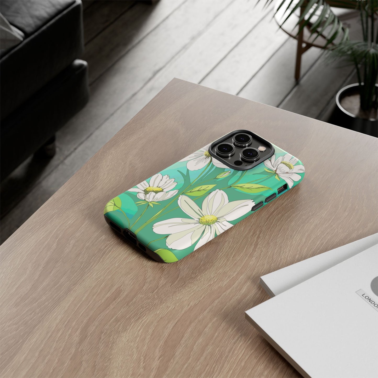 Floral Phone Case, Tough Cases, Flower Design, Nature Inspired, Eco-Friendly Cover, Unique Gift for Her, Spring Accessories