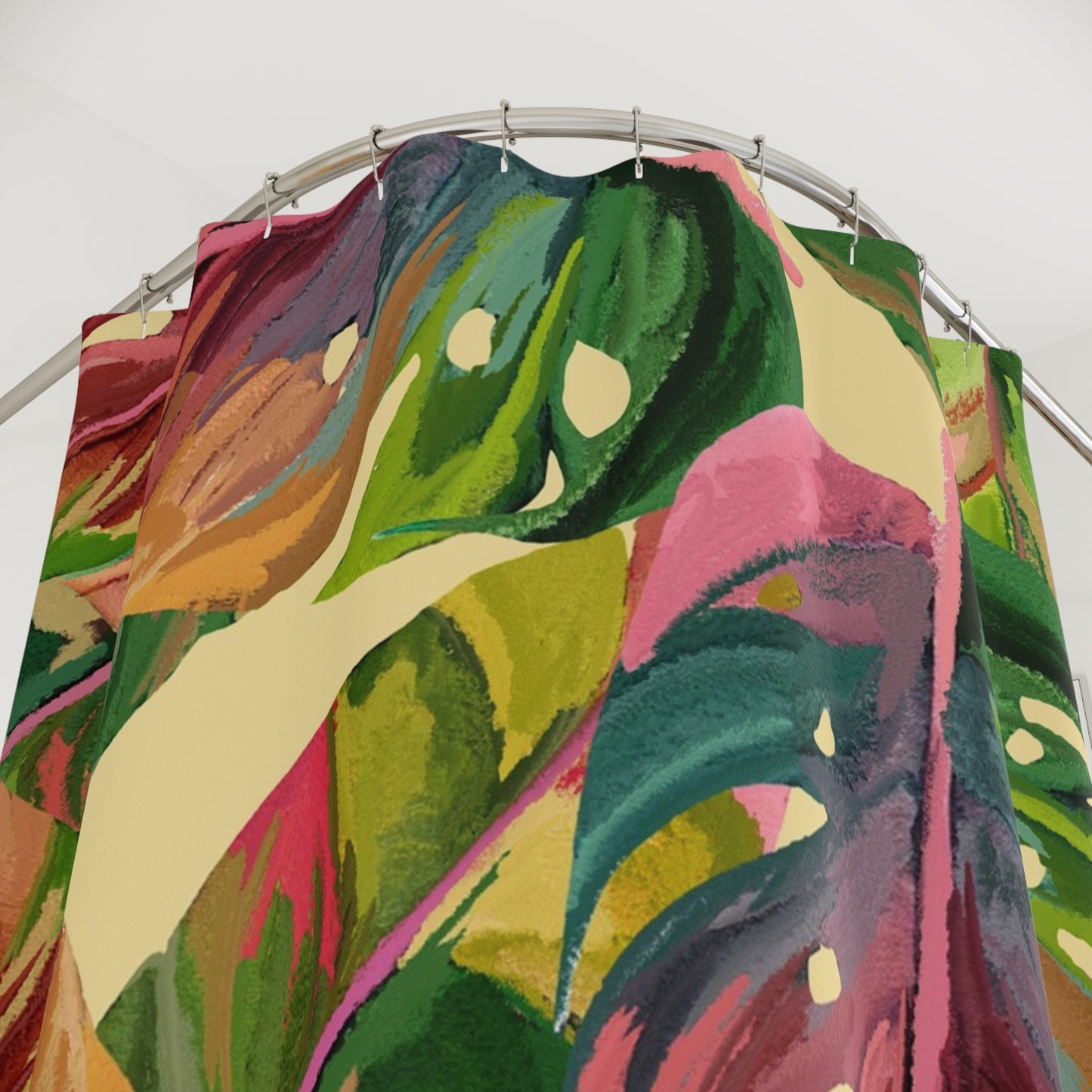 Tropical Leaf Shower Curtain