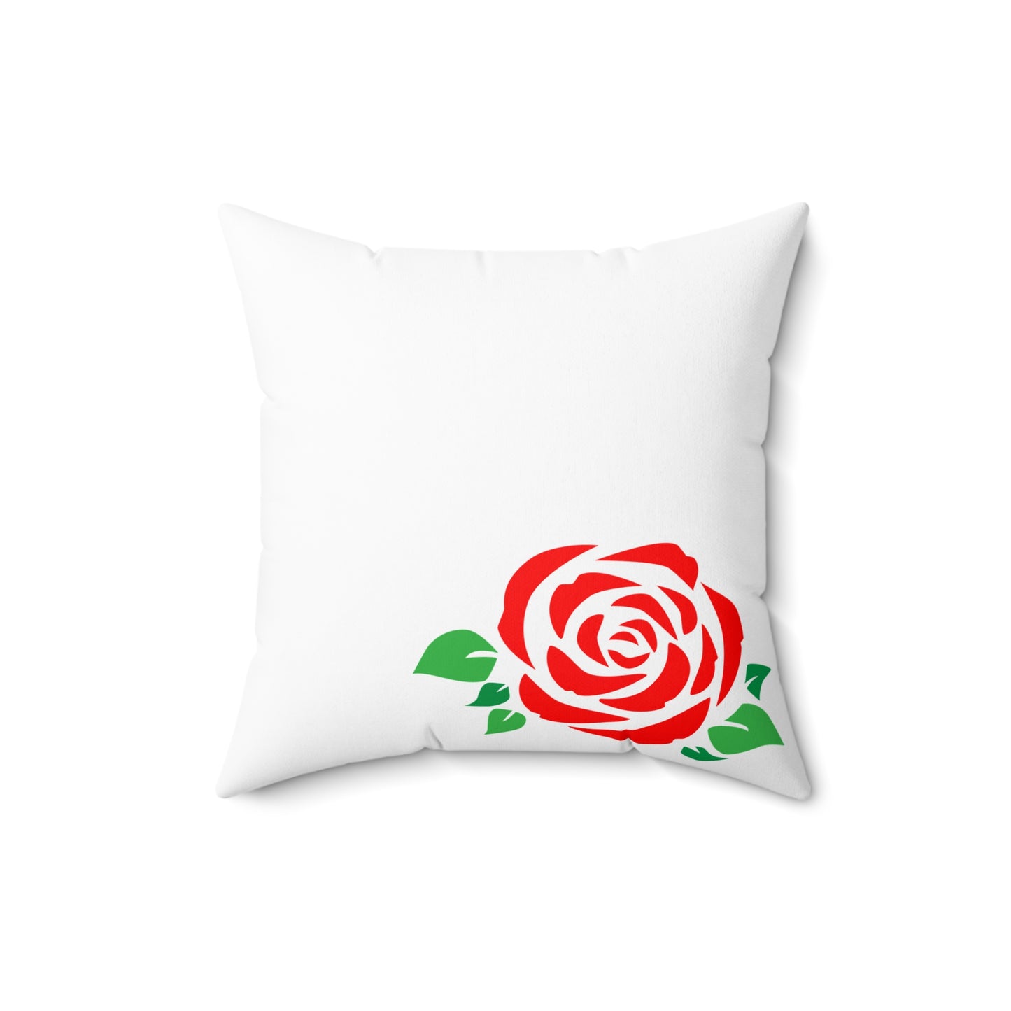 Red Rose Decorative Pillow | Floral Home Decor, Wedding Gift, Couch Cushion, Romantic Accent, Cozy Living Room