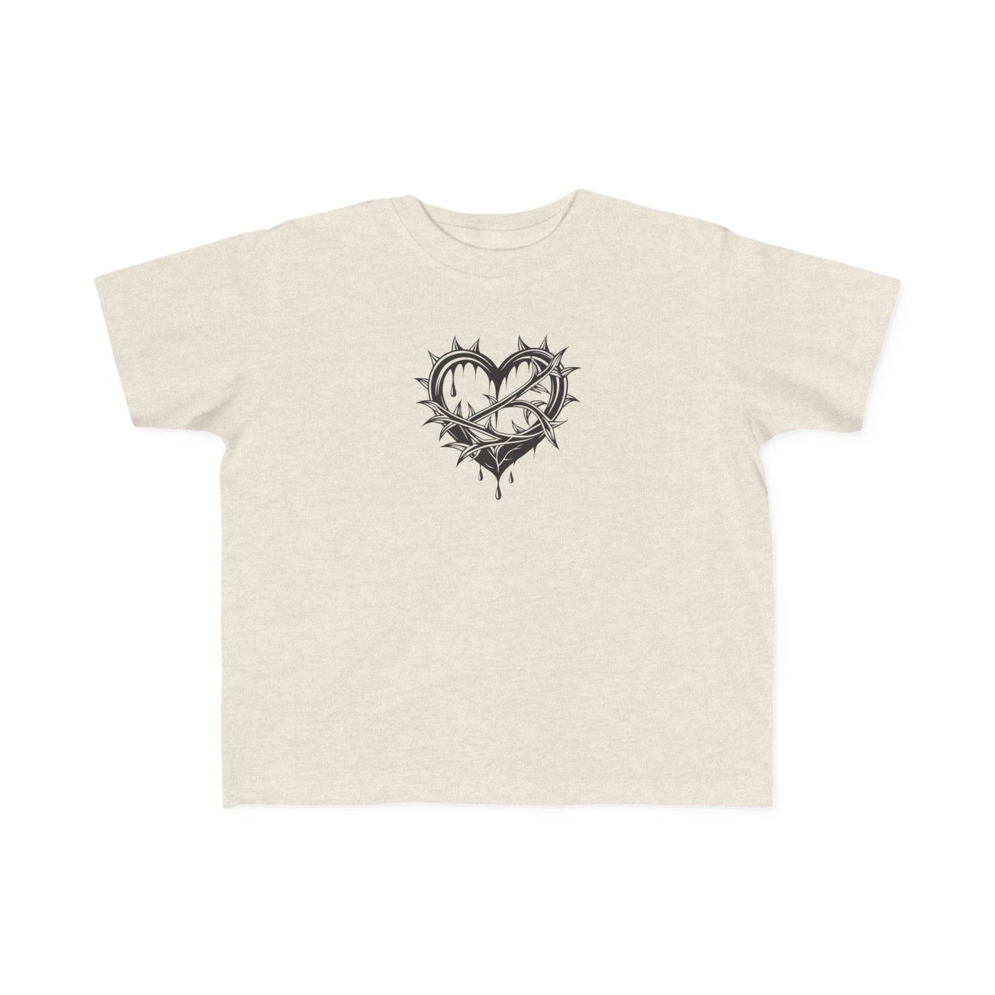 Toddler's Heart & Thorn Tee, Cute Kids T-Shirt, Children's Graphic Shirt, Gift for Toddlers, Cool Summer Outfit