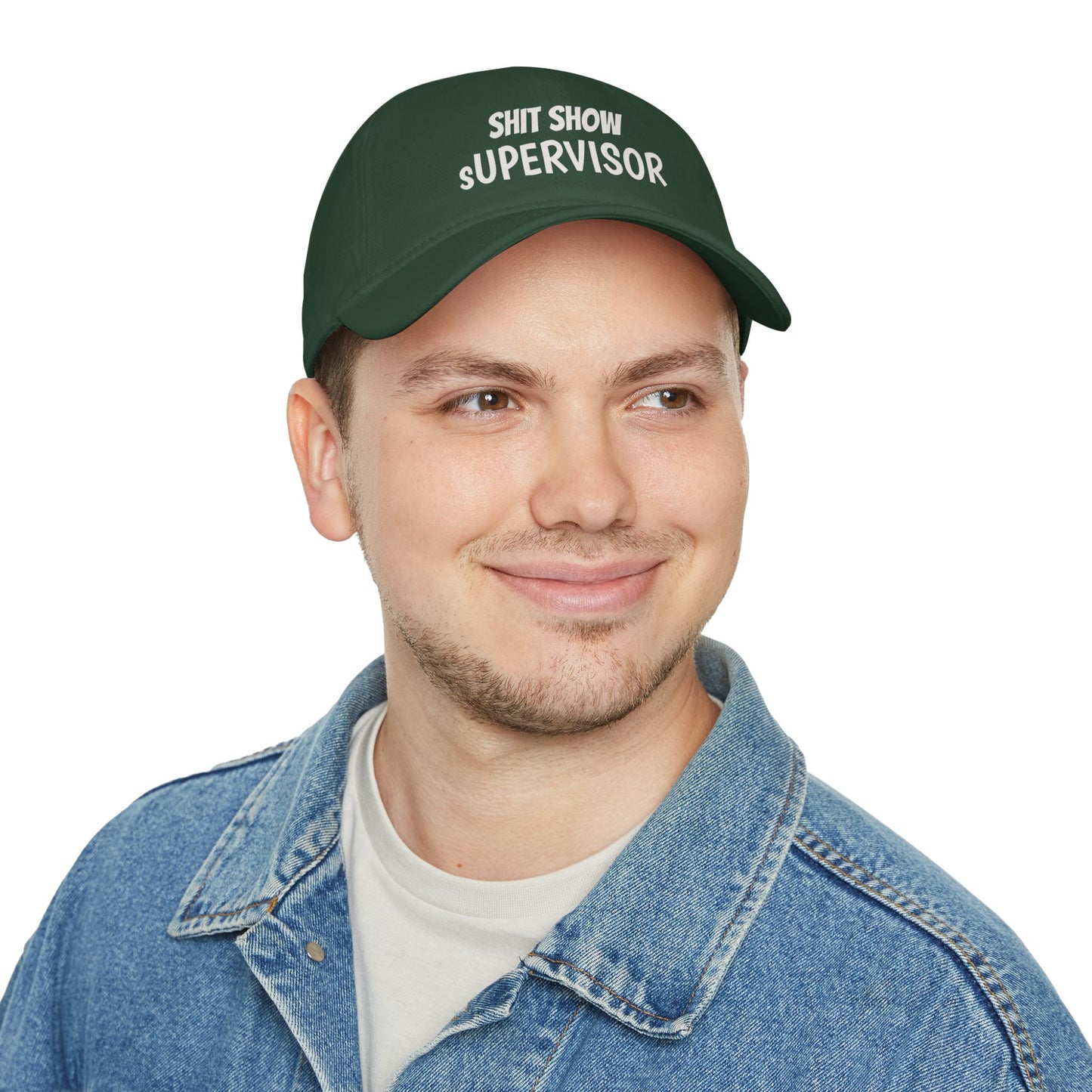 Low Profile Baseball Cap — "Shit Show Supervisor" Embroidered Funny Dad Hat