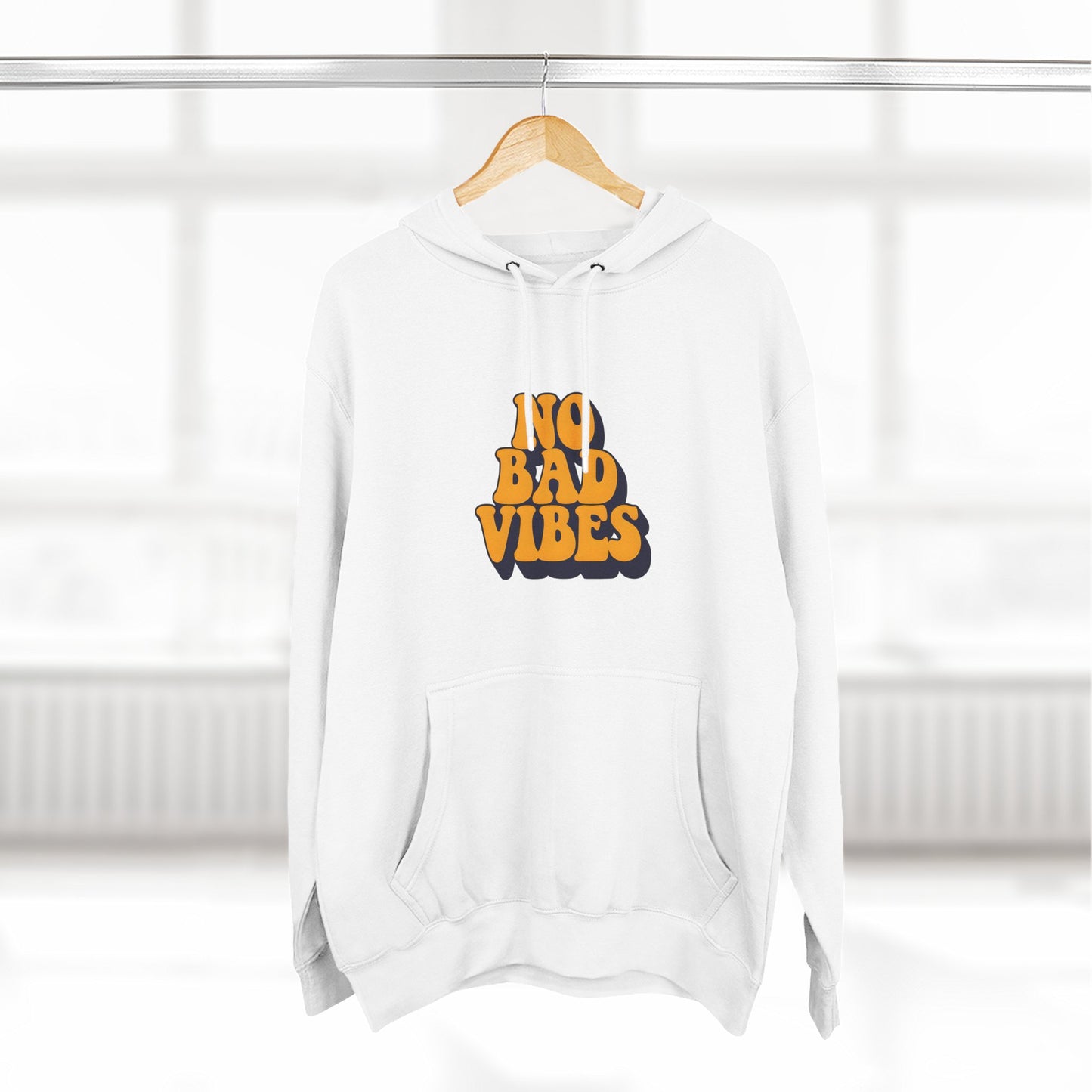 Good Vibes Only Fleece Hoodie for Positive Energy Lovers, Motivational Comfort, Chill Attire, Casual Wear, Gift for Friends
