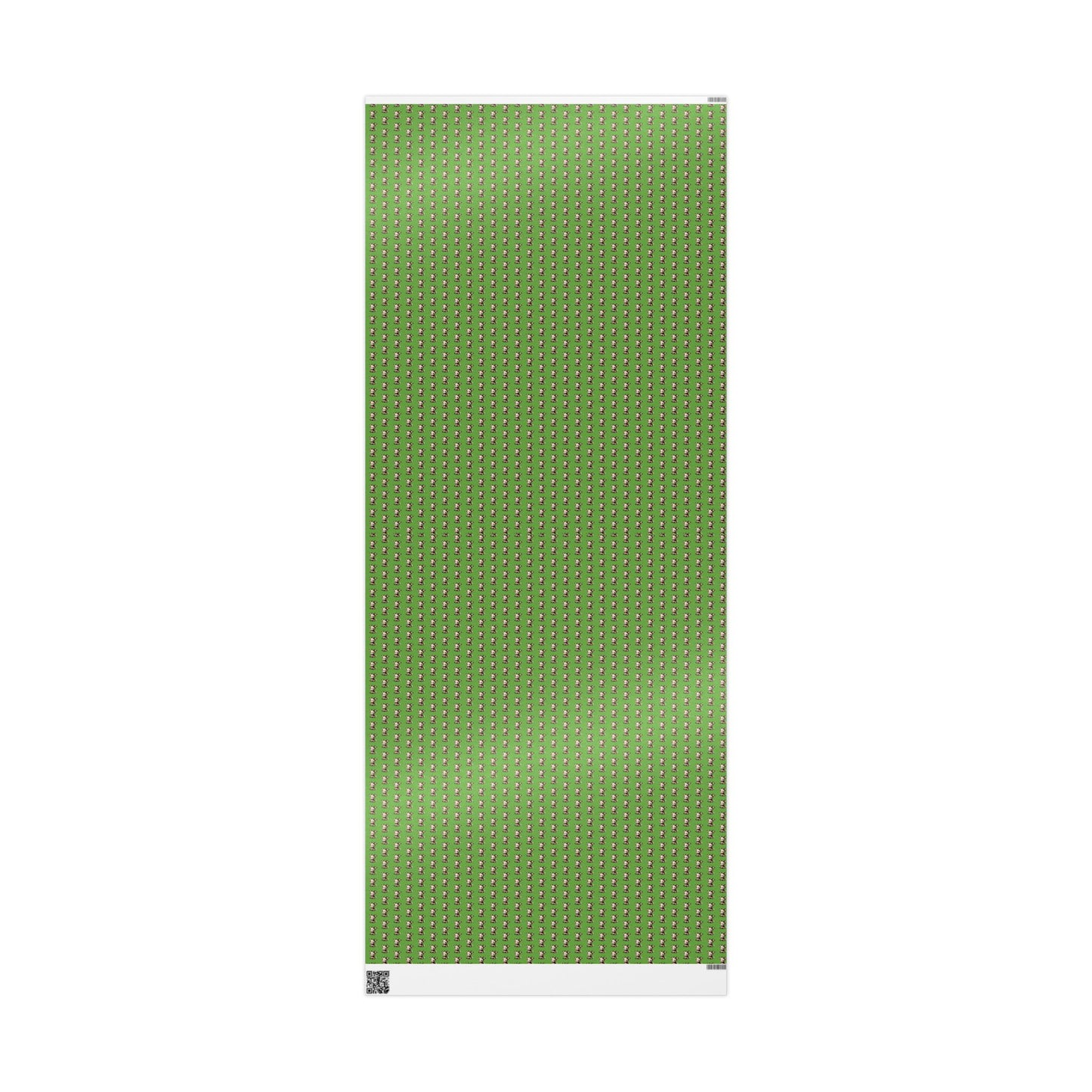 Wrapping Paper — Green Cute Dog Pattern Gift Wrap (Pet Lover Holiday & Birthday)