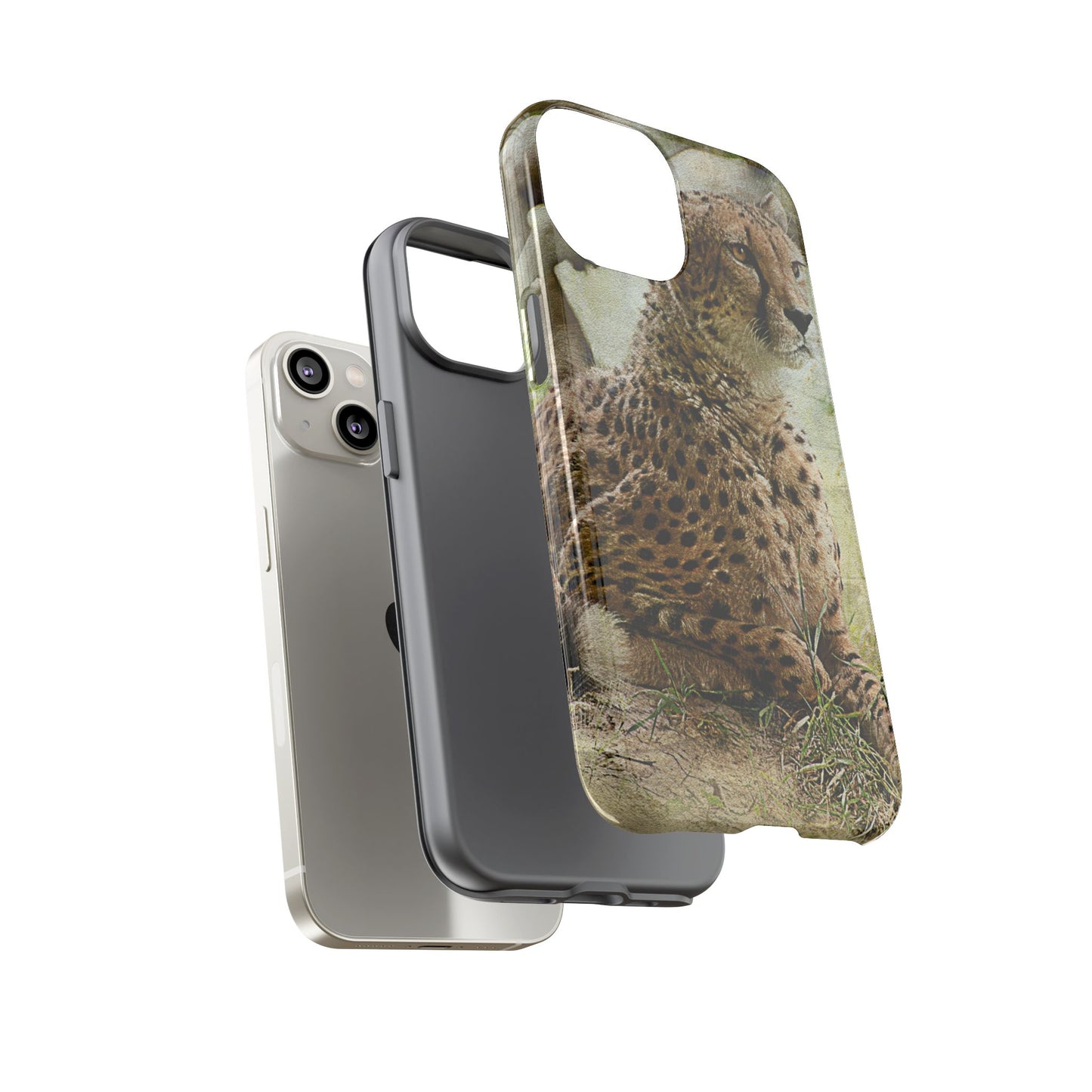 Cheetah Phone Case, Tough Cases, Animal Lover Gift, Wildlife Protection, Eco-Friendly Mobile Cover, Unique Phone Accessory