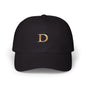 Classic Gold Initial Dad Cap - Letter D