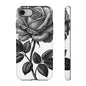 Elegant Floral Phone Case - Tough Cases, Black Rose Design, Floral Phone Cover, Stylish Phone Accessory, Gift for Her, Mother's Day