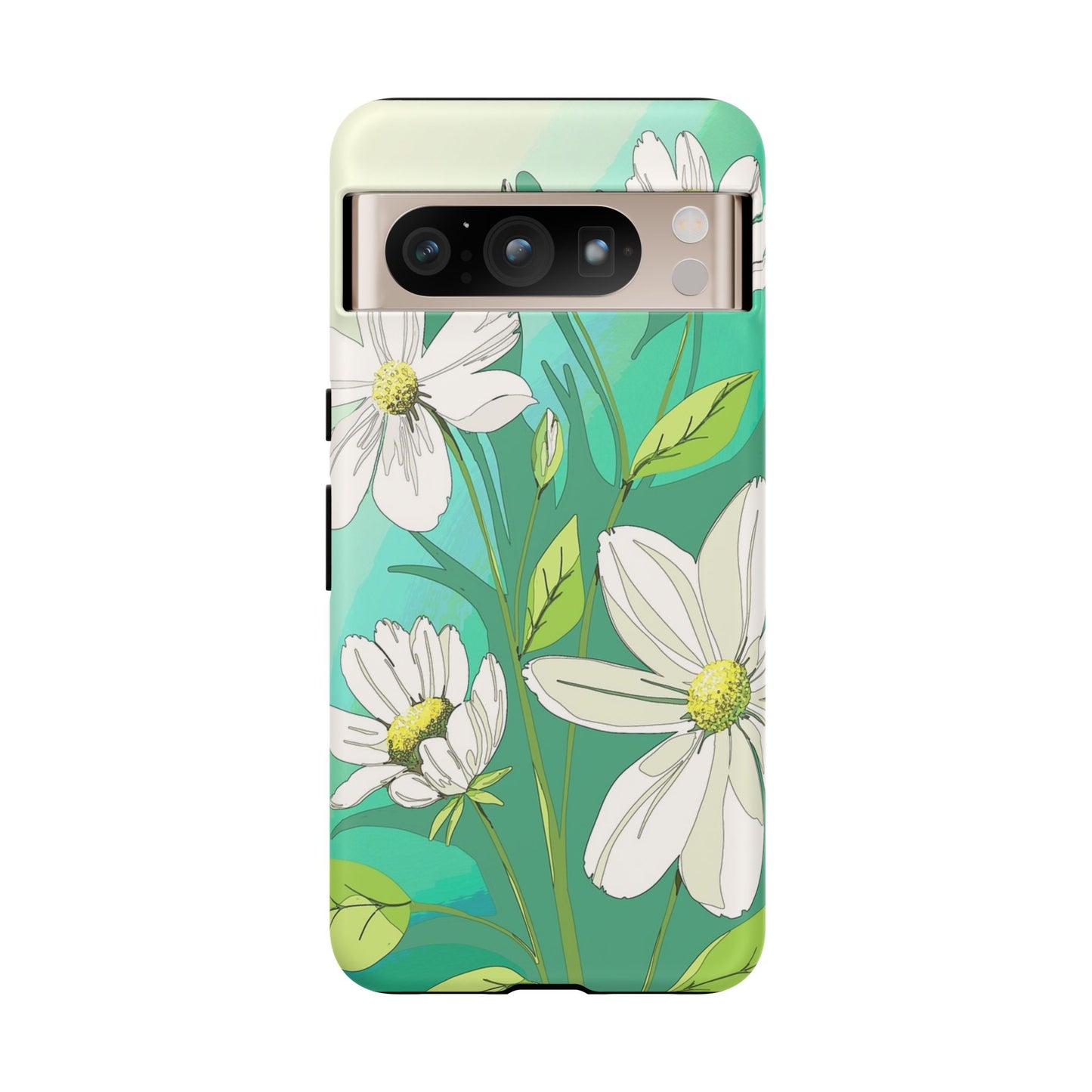 Floral Phone Case, Tough Cases, Flower Design, Nature Inspired, Eco-Friendly Cover, Unique Gift for Her, Spring Accessories