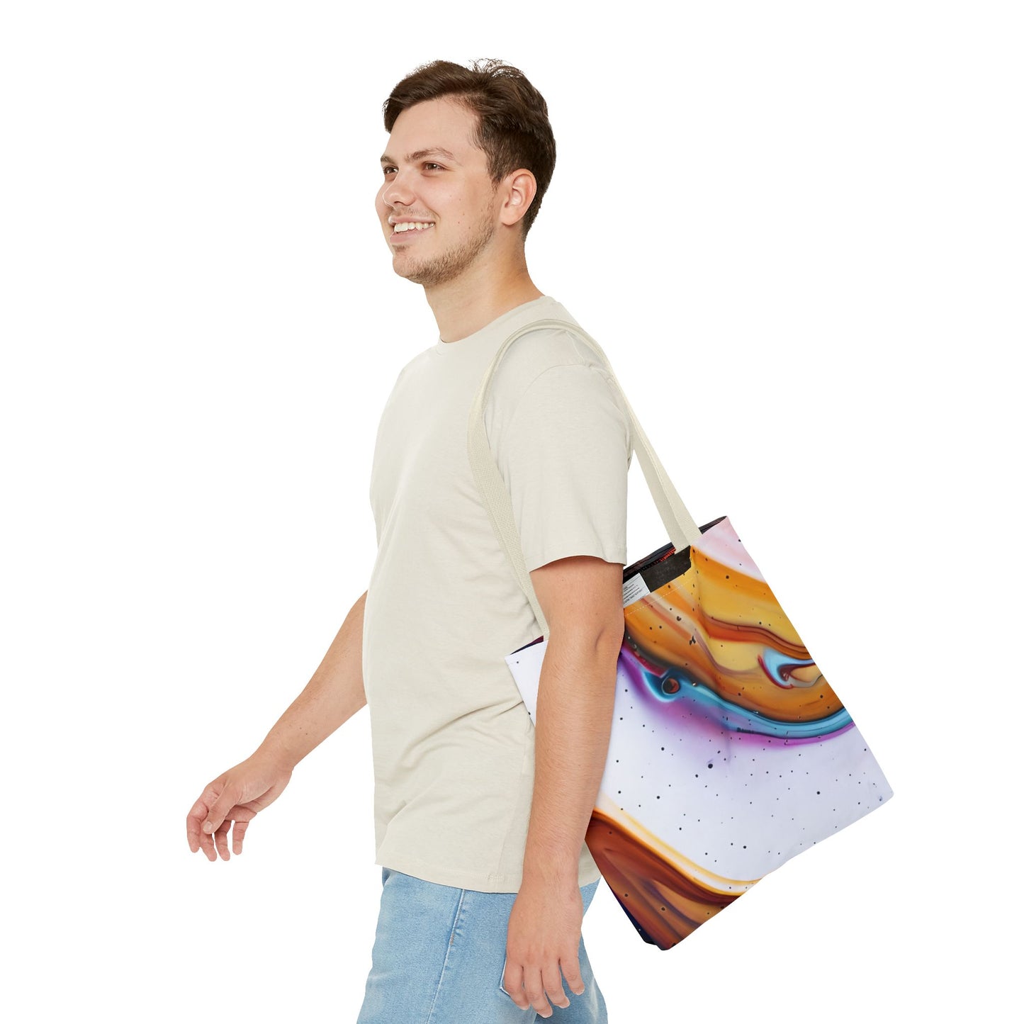 Colorful Abstract Tote Bag | Art Bags for Women, Reusable Shopping Bag