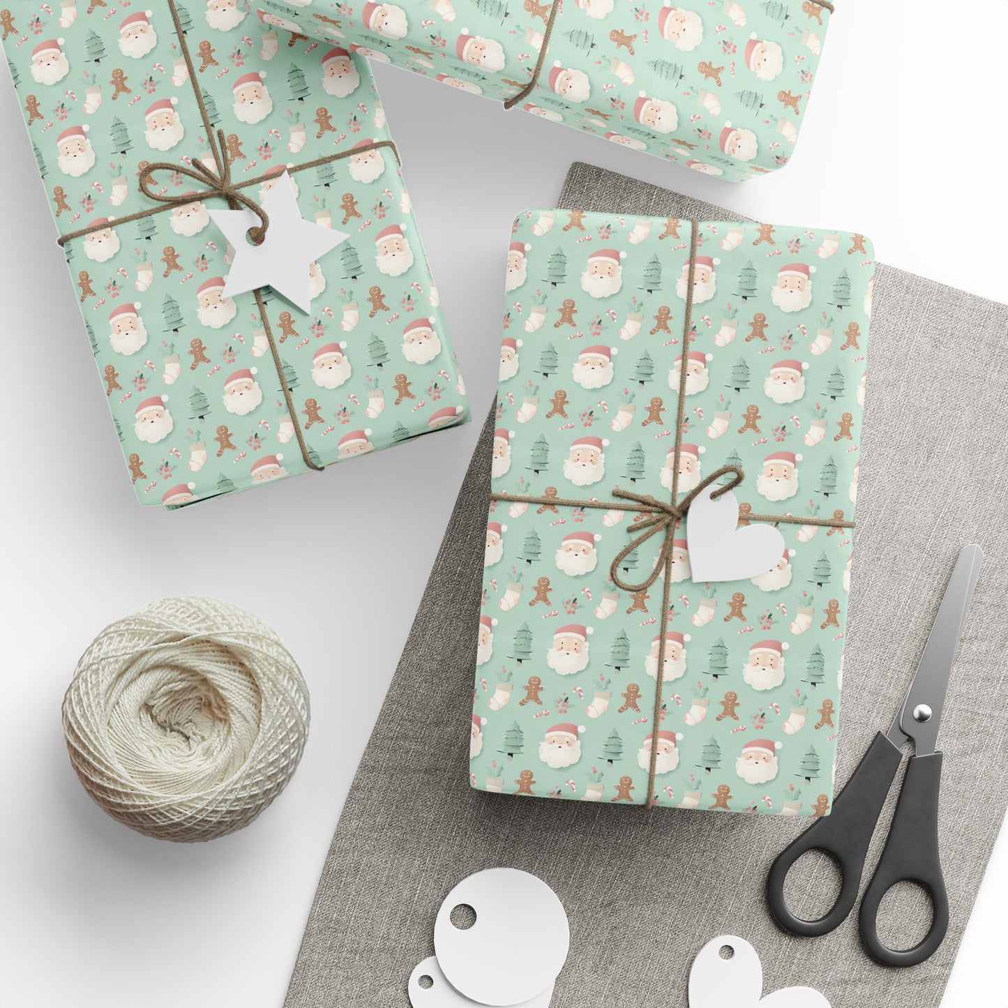 Festive Wrapping Paper, Holiday Gift Wrap, Christmas Wrapping, Eco-Friendly Wrapping, Cute Holiday Designs