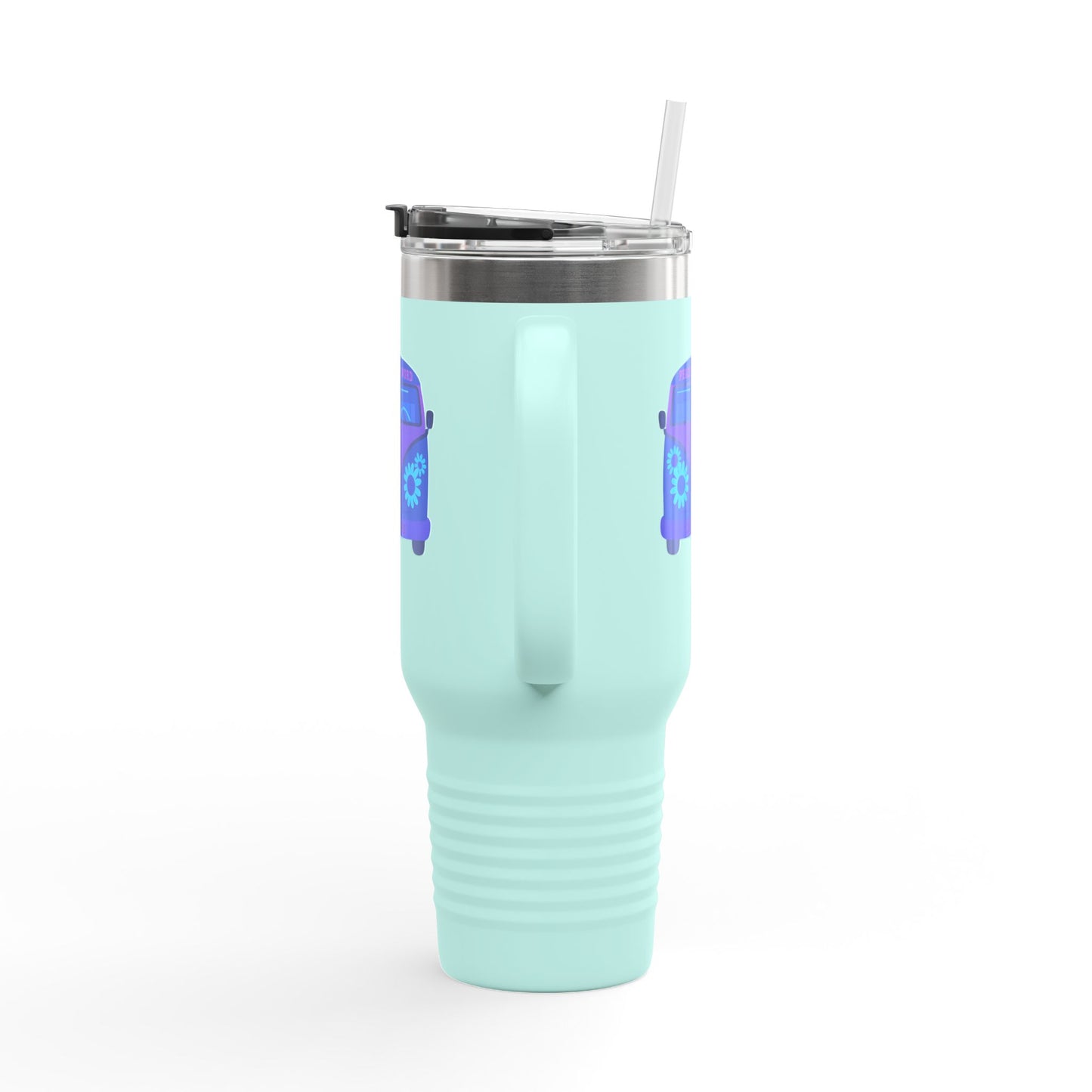 Peaceful Vibes Insulated Travel Mug | 40oz Cooler, Eco-Friendly Drinkware, Unique Gift for Travelers, Road Trip Essential, Custom Cup