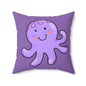 Cute Octopus Decorative Pillow, Playful Cushion for Kids, Ocean-Themed Home