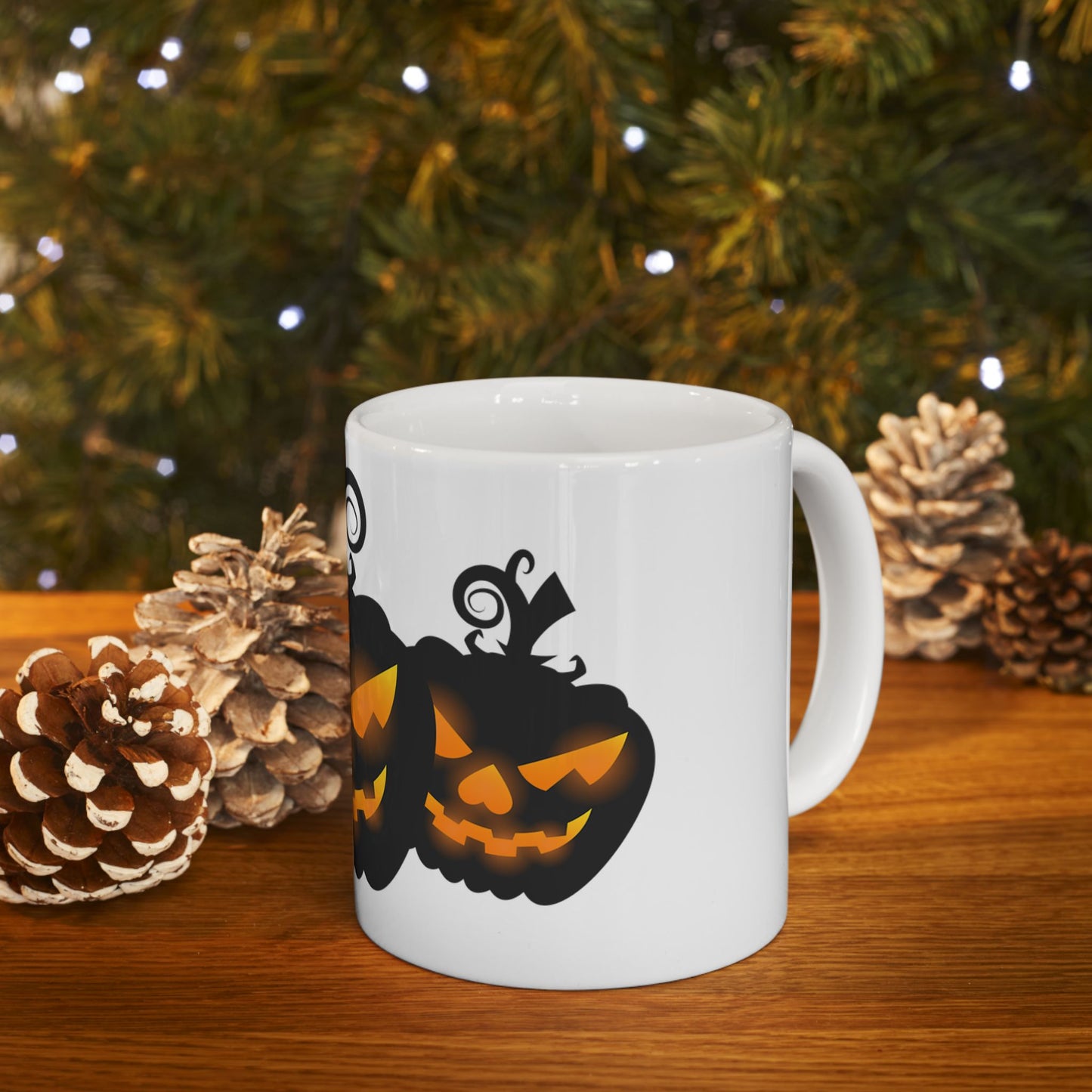 Spooky Pumpkin Ceramic Mug - Perfect for Halloween, Coffee Lovers Gift, Autumn Decor, Tea Time, Pumpkin Spice Enthusiasts