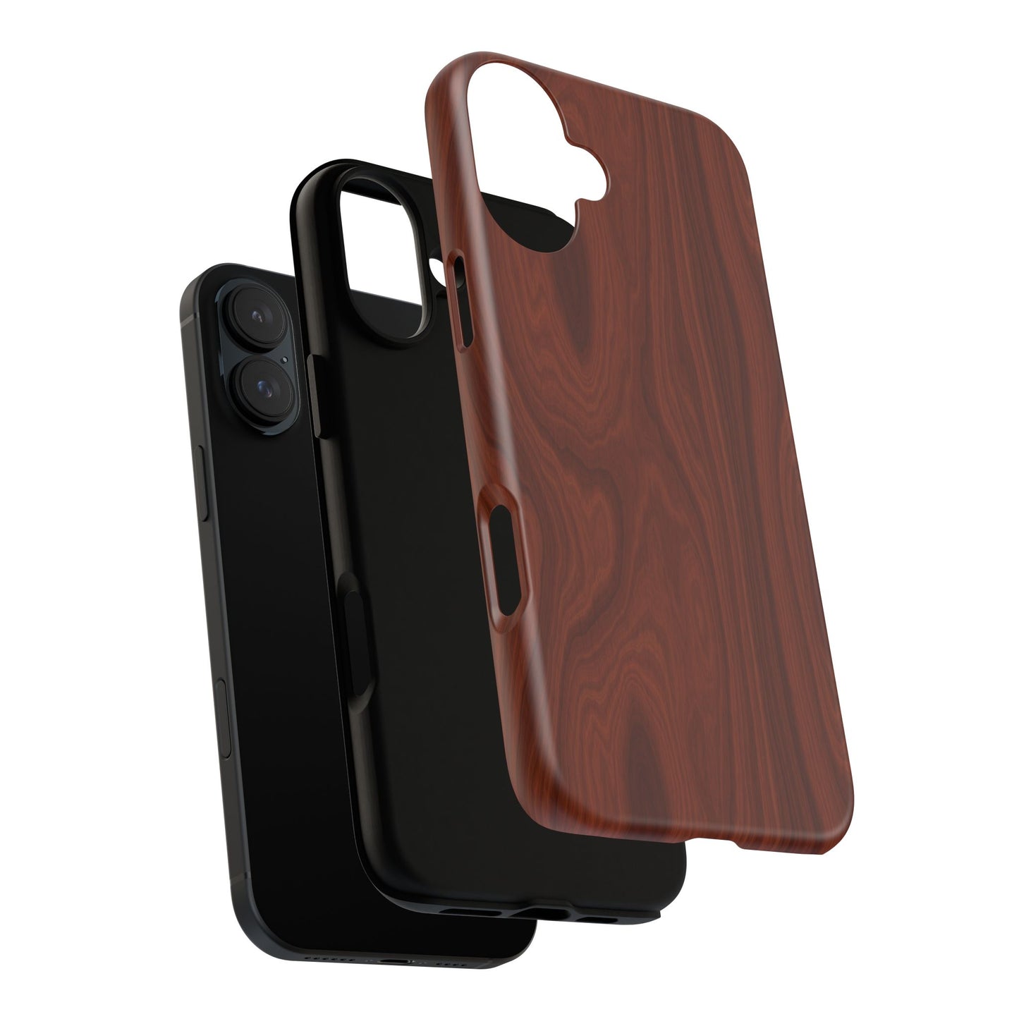 Wood Grain Phone Case, Stylish Tough Cases, Nature-Inspired Protective Cover, Unique Gifts for Him and Her, Eco-Friendly Tech Accessory