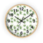 Leafy Wall Clock - Green Herbal Decor, Perfect for Nature Lovers, Boho Style, Gift for Gardeners, Unique Home Accent
