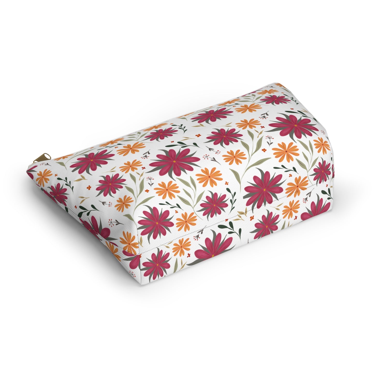 Floral Accessory Pouch - Ideal Travel Makeup Bag, Toiletry Organizer, Gift for Her, Eco-Friendly, Everyday Essentials
