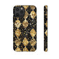 Elegant Gold & Black Phone Case for Tough Protection