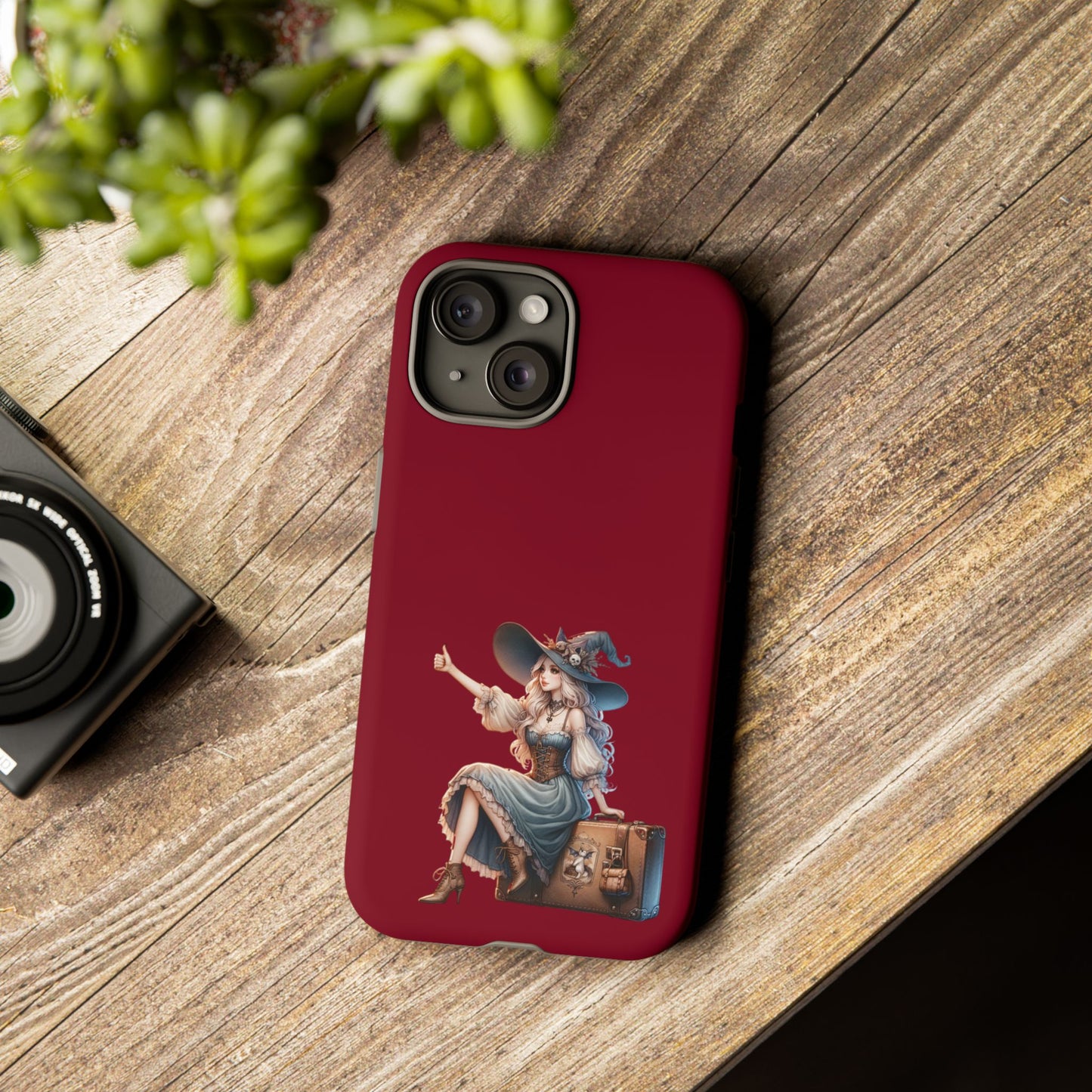 Witchy Phone Case - Magical, Durable - Halloween Gift, Cosplay Accessory, Cute Witch Design