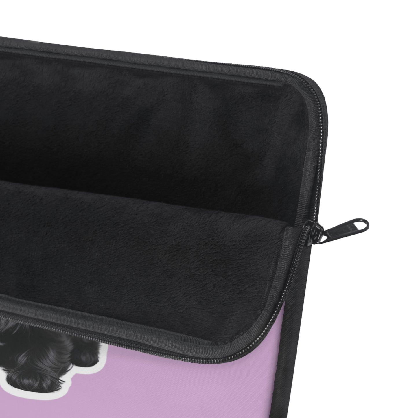 Cute Puppy Laptop Sleeve with Adorable Dog Design, Dog Lover Gift, Laptop Case, Pet Owner Accessory, Pink Sleeve
