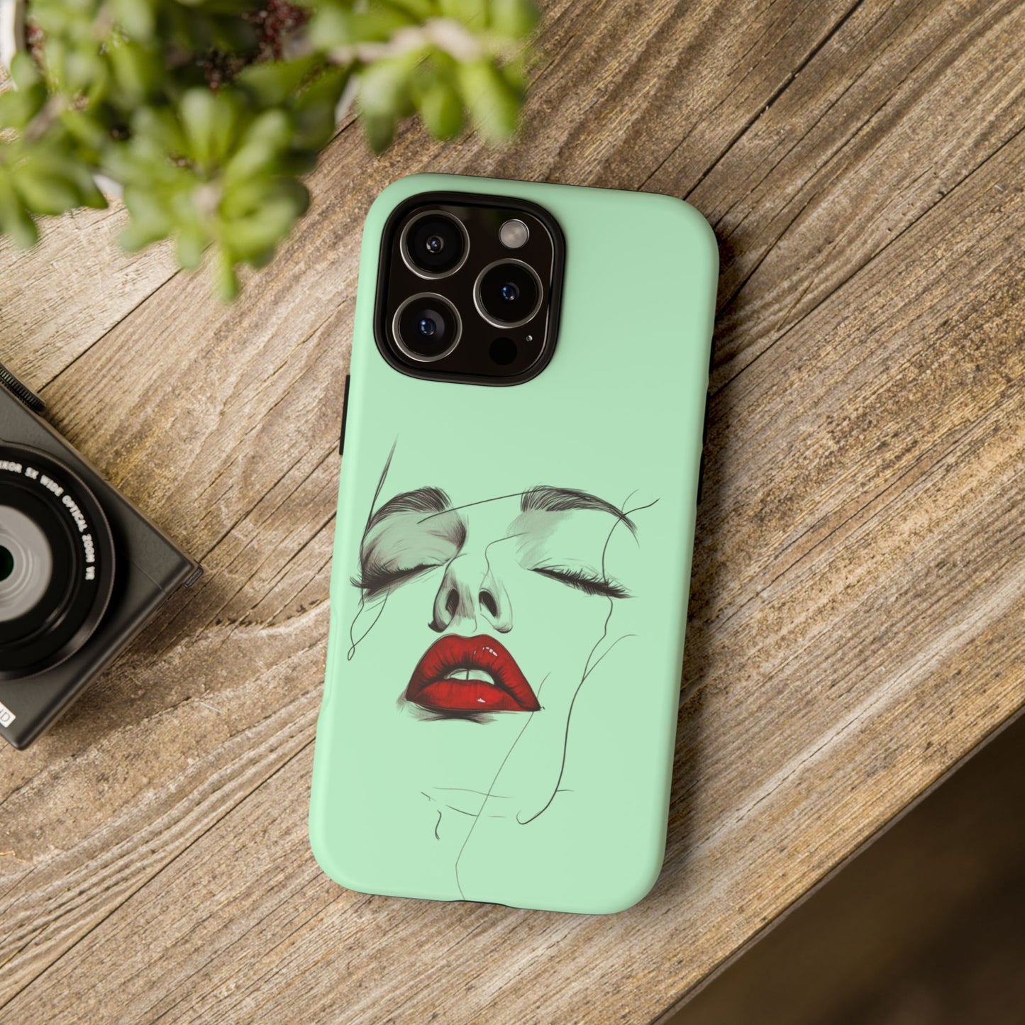 Stylish Phone Case, Artistic Phone Cover, Trendy Tech Accessory, Unique Cell Phone Protector, Gift for Her, Modern Aesthetic