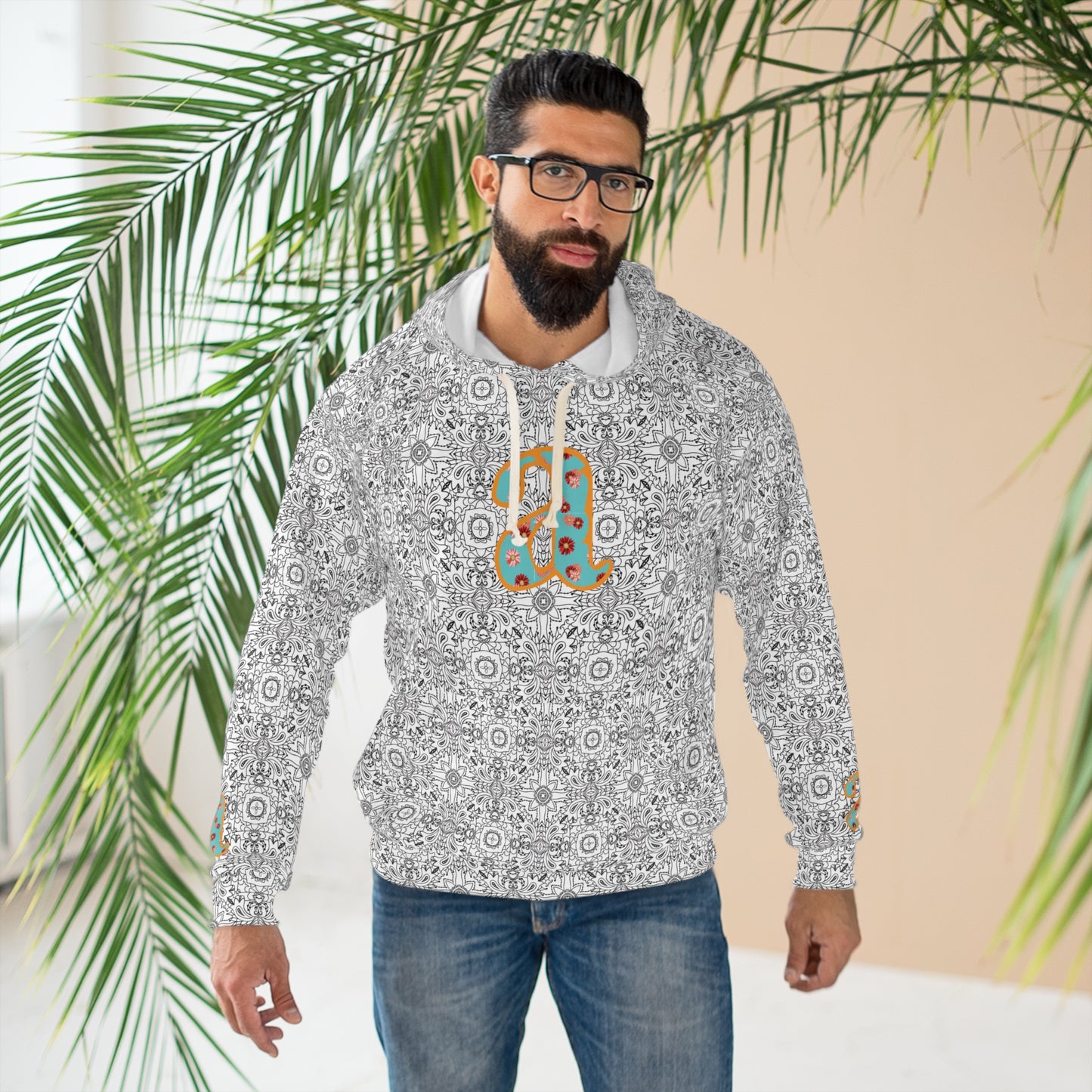 Stylish Printed Pullover Hoodie with Unique Pattern, Cozy Gift for Friends, Trendy Sweatshirt for All Occasions, Comfortable Everyday [...]