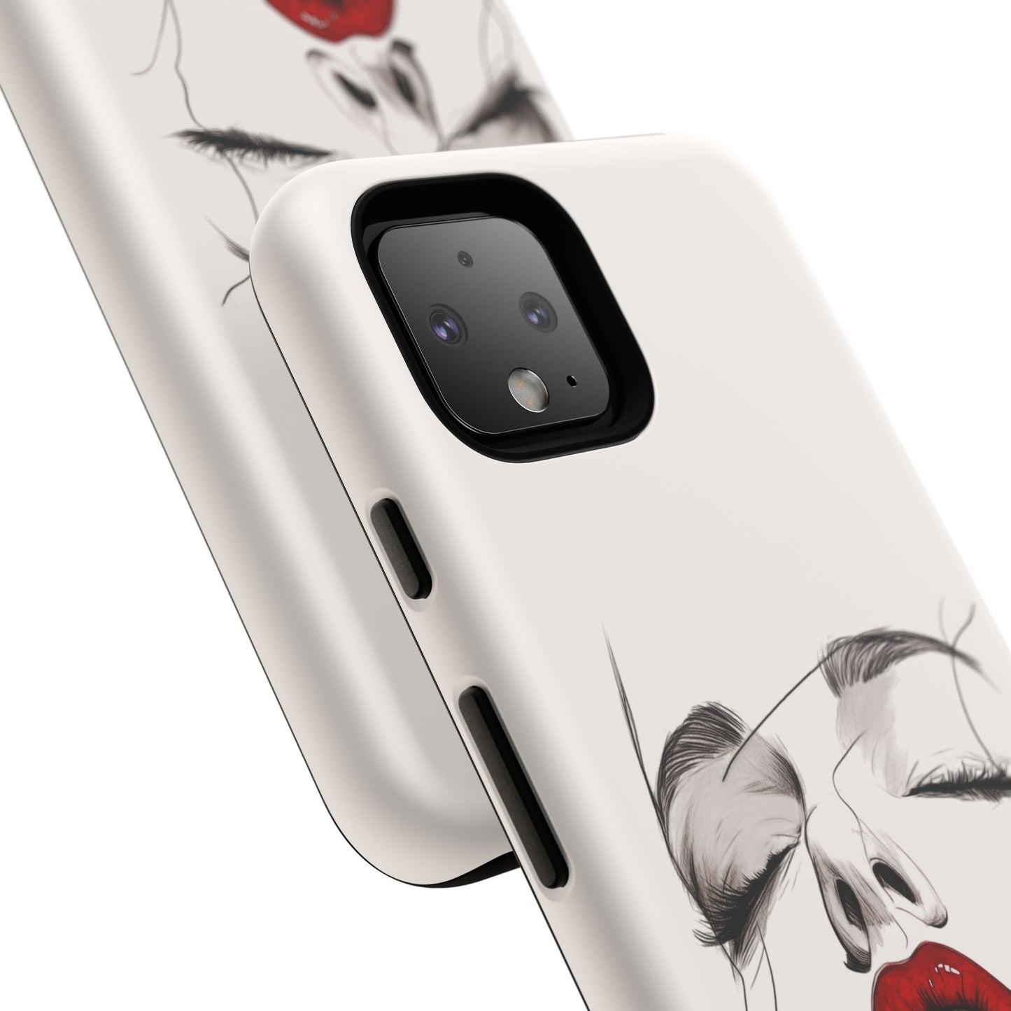 Stylish Phone Case with Artistic Lip Design, Femme Tech Accessory, Trendy Device Cover, Gift for Her, Unique Phone Accessories