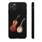 Musical Instrument Phone Case - Violin & Banjo Design, Music Lover Gift, Unique Phone Cover, Holiday Gift, Durable Tough Cases