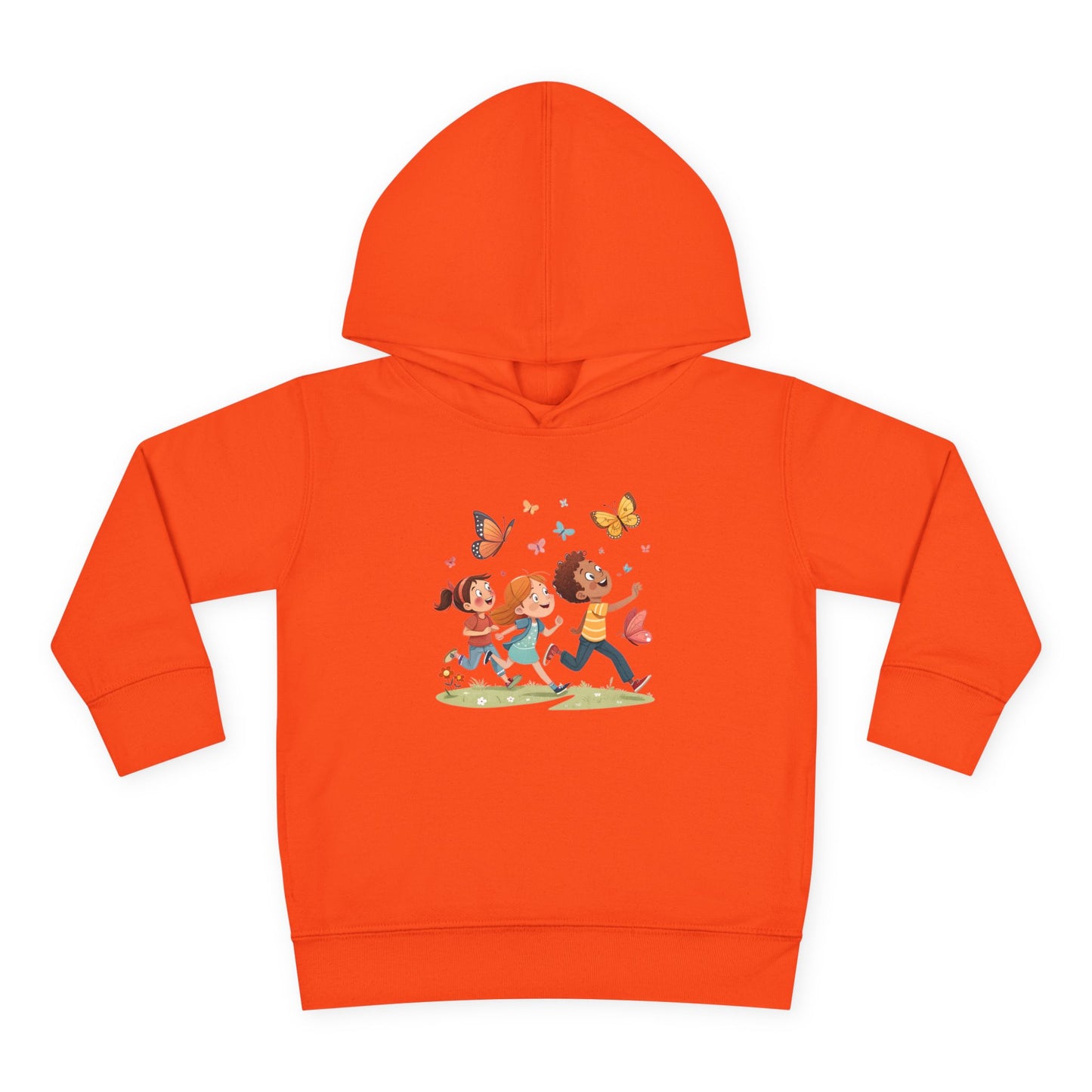 Butterfly Adventure Toddler Pullover Hoodie | Cute Kids Apparel, Fleece Hoodie, Toddler Gift, Outdoor Playwear, Spring Fashion