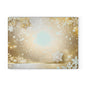 Festive Gold Snowflake Glass Cutting Board — Holiday Decorative Chopping Board