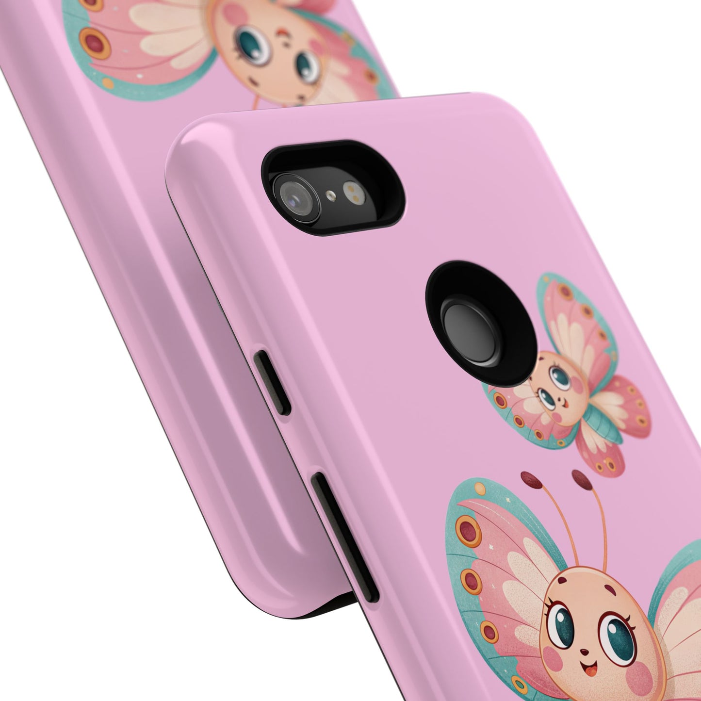 Cute Butterfly Phone Case, Tough Phone Cover, Girly Phone Accessory, Unique Gift for Her, Kids Phone Case, Floral Design Case
