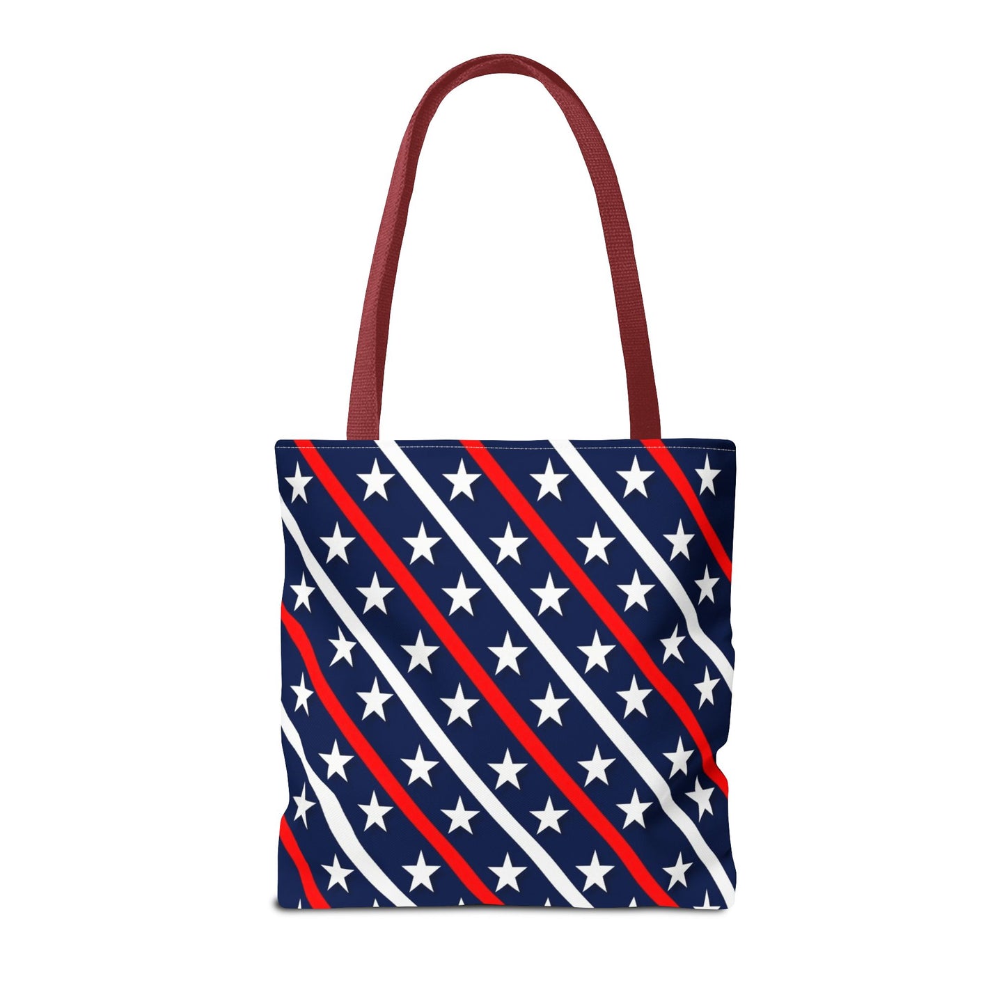 Patriotic Tote Bag, USA Flag Inspired, Star Patterned Purse, Summer BBQ, Independence Day, Memorial Day, Everyday Use