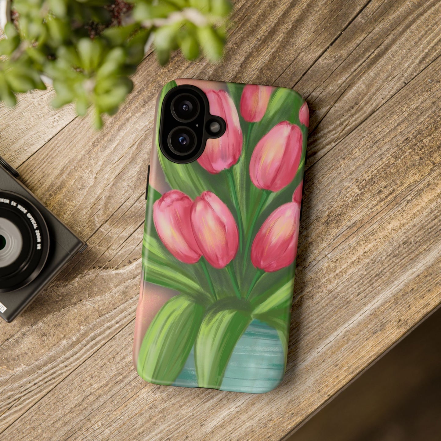 Floral Phone Case with Vibrant Tulips - Tough Cases for Garden Lovers, Spring Gifts, Nature Enthusiasts, Unique Gadget Accessories, [...]