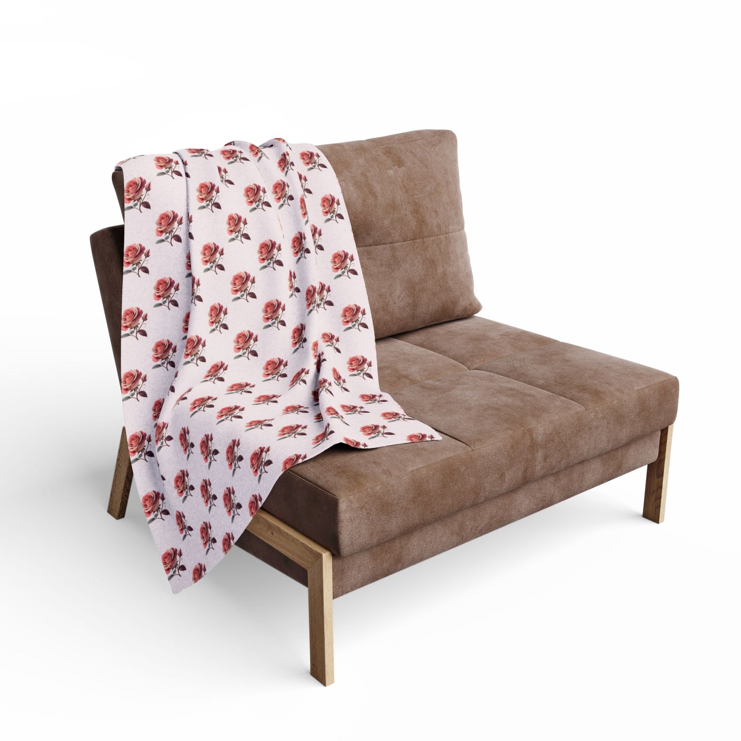 Cozy Floral Fleece Blanket, Soft Throw for Home Decor, Perfect Gift for Christmas, Birthdays, or Housewarming
