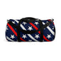 Patriotic Duffel Bag for Travel, Gym, Sports, Weekend Getaways, Star-Striped Carryall, Red White Blue Gym Bag