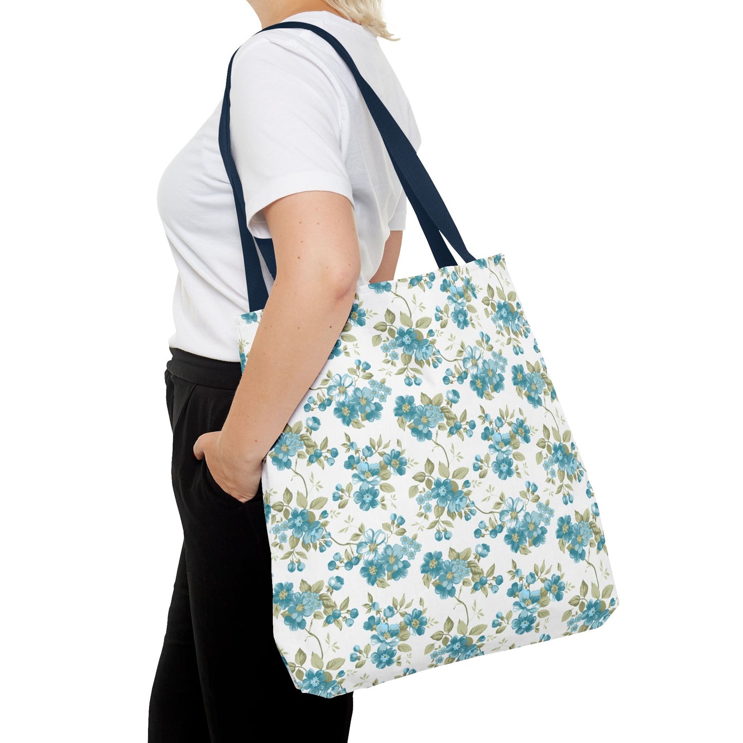 Floral Design Tote Bag | Reusable Shopping Bag, Beach Tote, Eco-Friendly Bag, Gift for Her, Travel Organizer