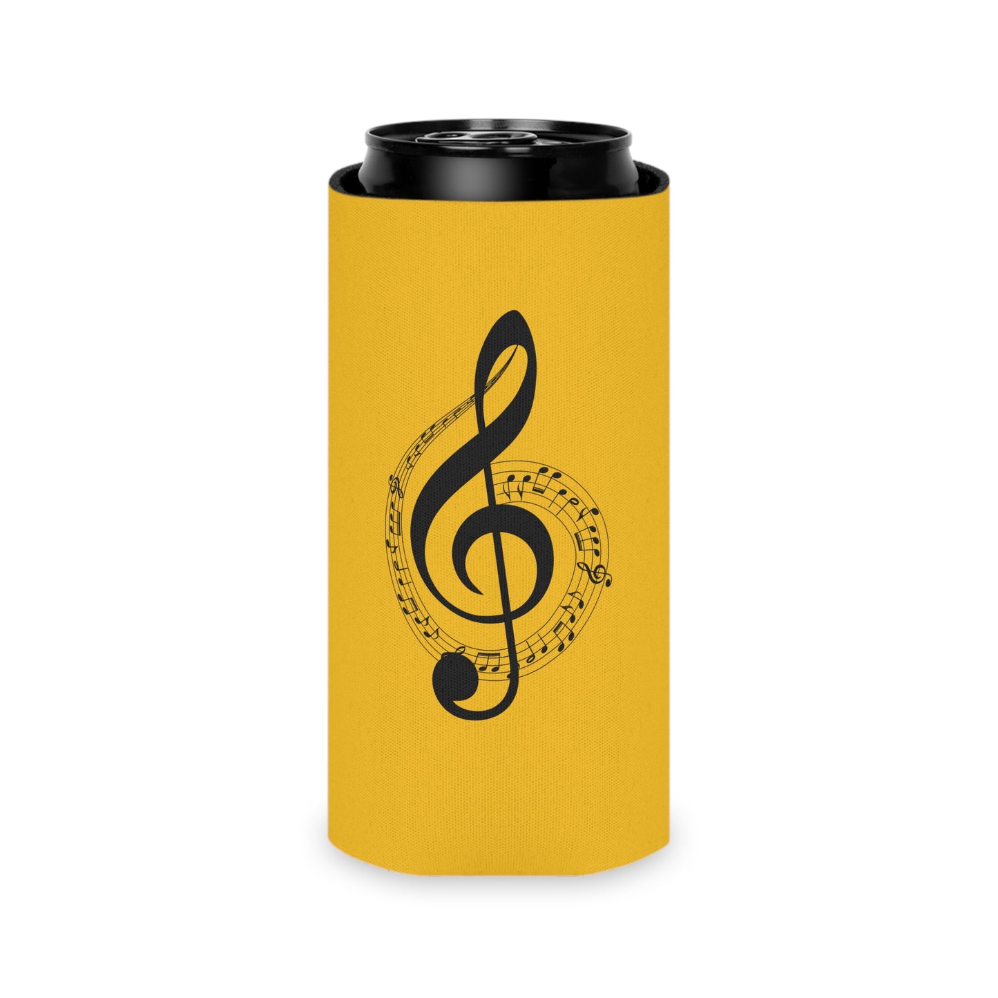 Musical Notes Can Cooler, Summer Fun Drink Holder, Perfect for Parties, Gifts for Musicians, Music Lover's Accessory