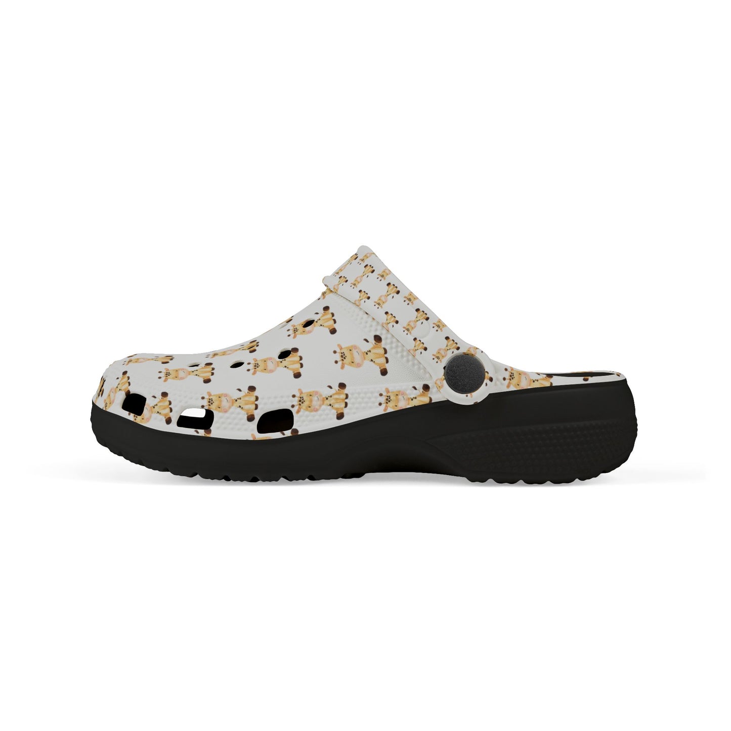 Kids Giraffe Print EVA Foam Clogs — Cute Animal Slip-On Sandals for Toddlers & Little Kids